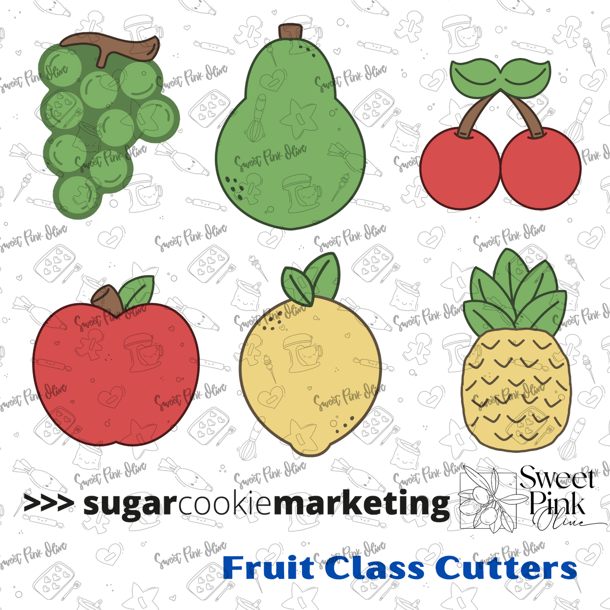 Sugar Cookie Marketing Fruit STL Digital Download