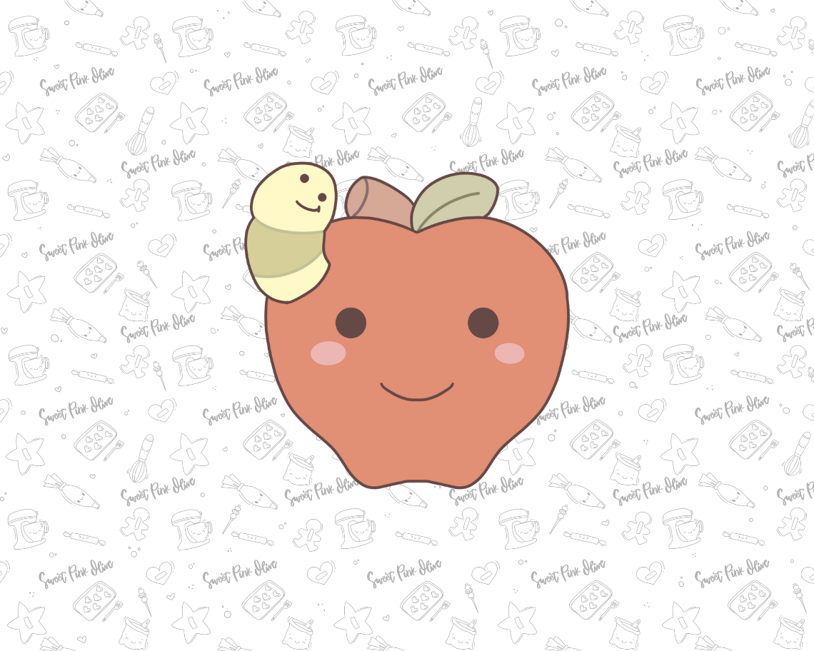 Apple with Worm