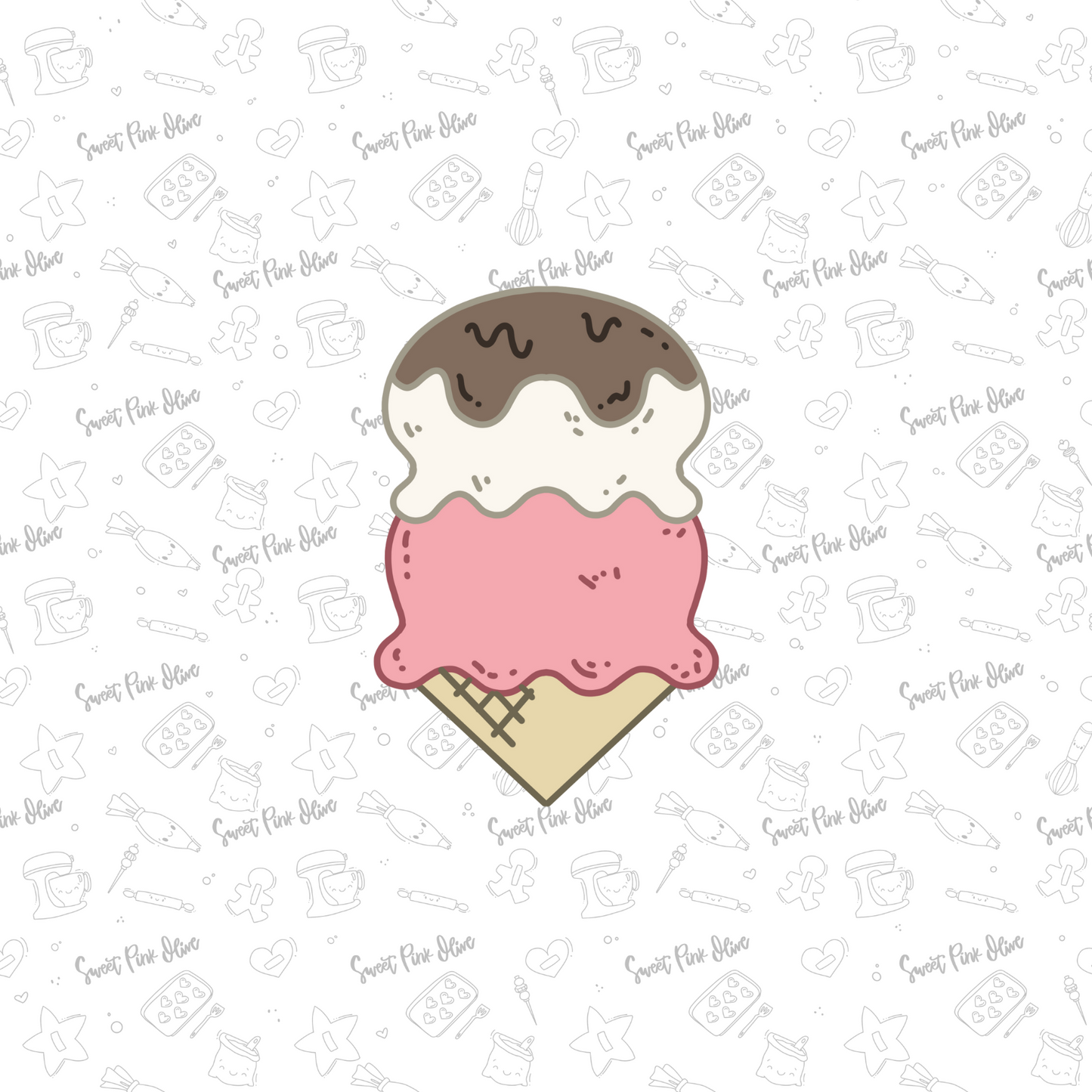 Double Ice Cream Cone 3