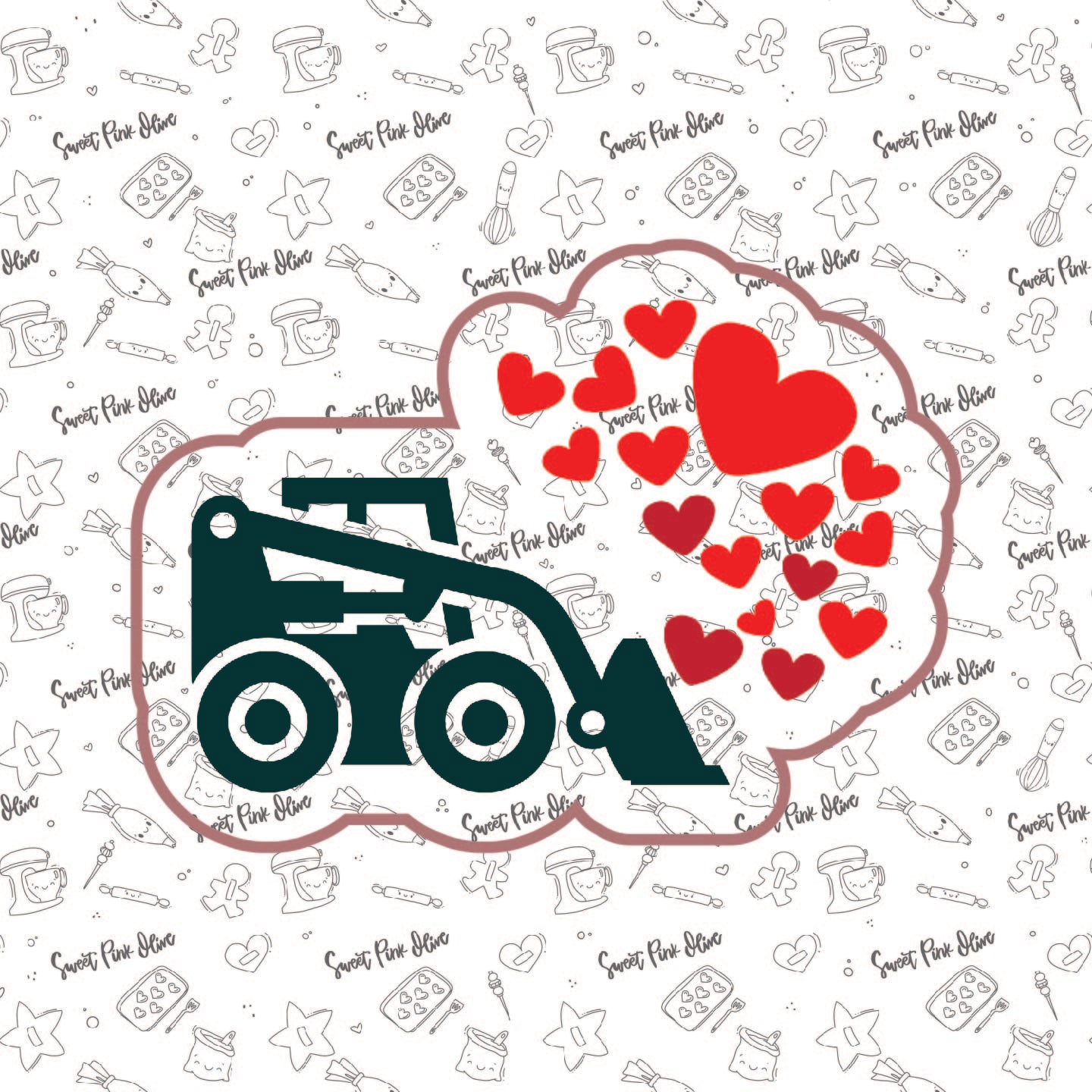 Tractor with Hearts
