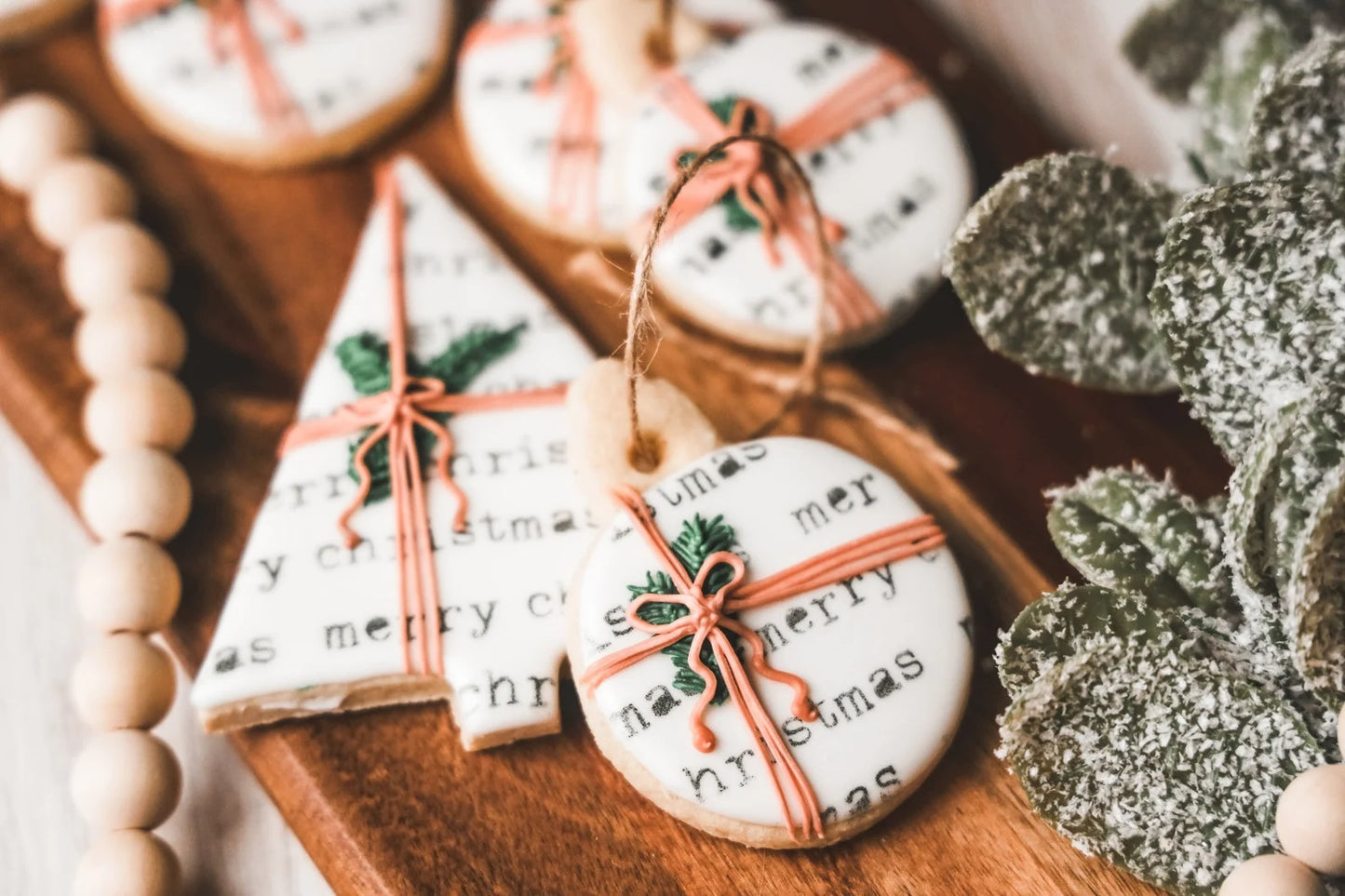 Merry Christmas Typewriter Style Stencil