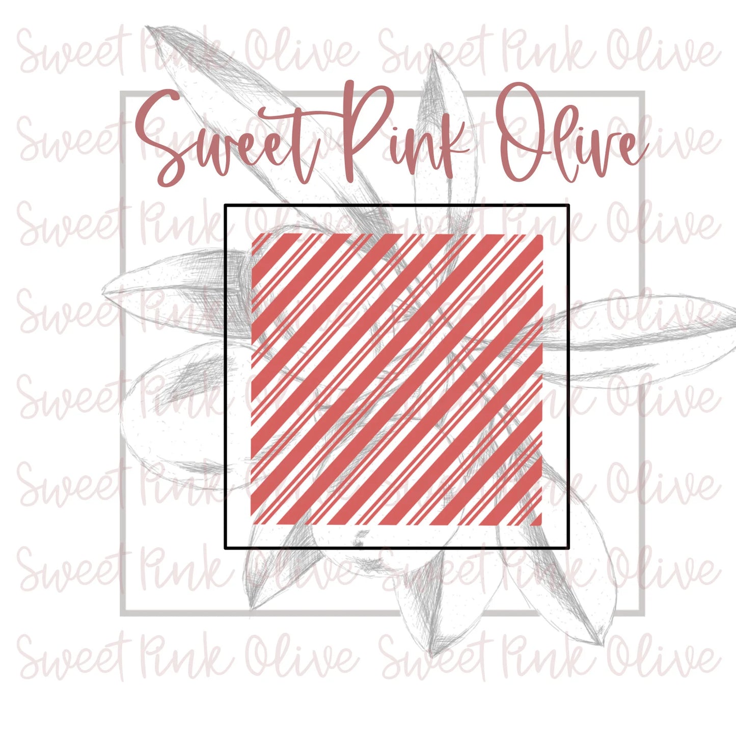 Candy Cane Stripes Stencil