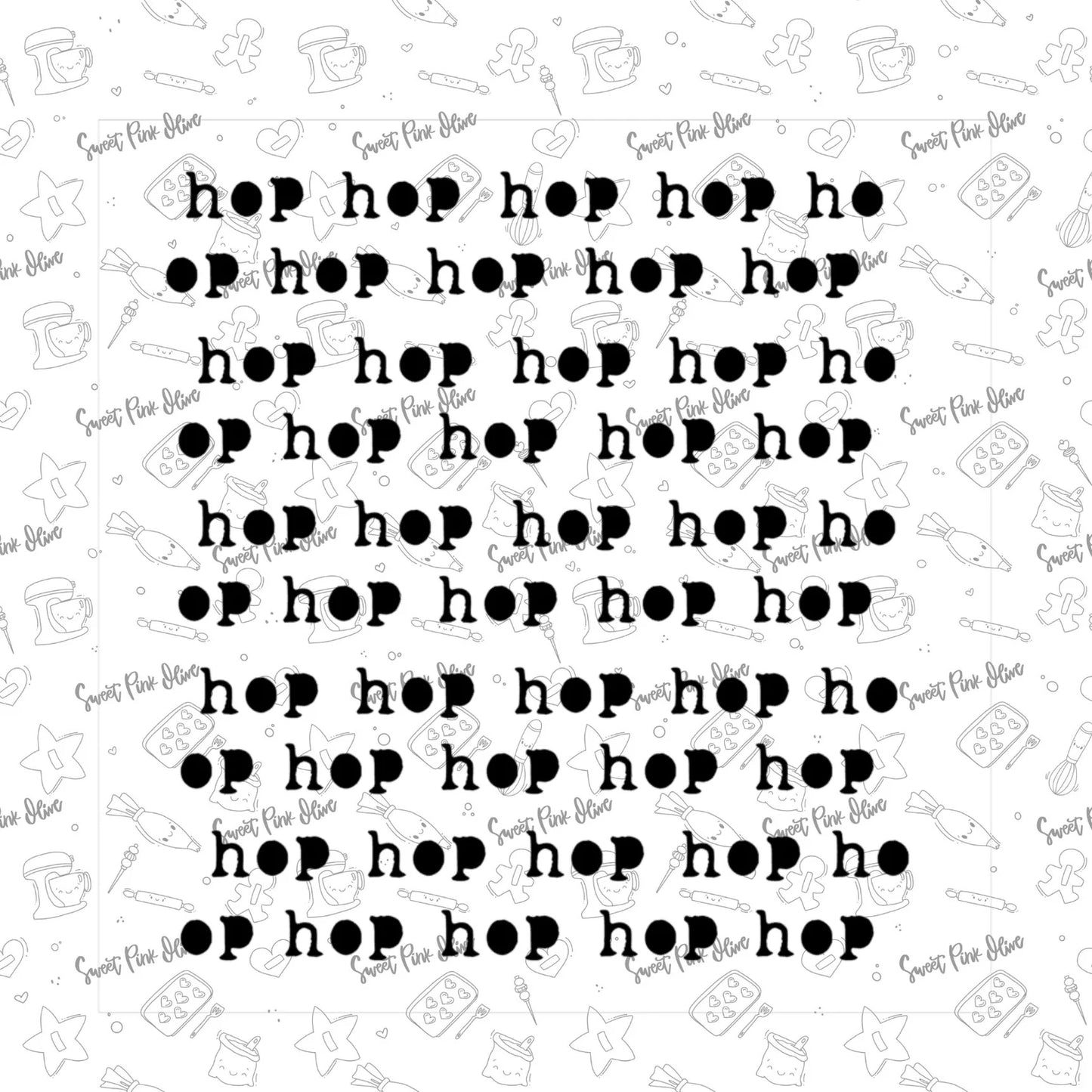 Hop Typewriter Stencil