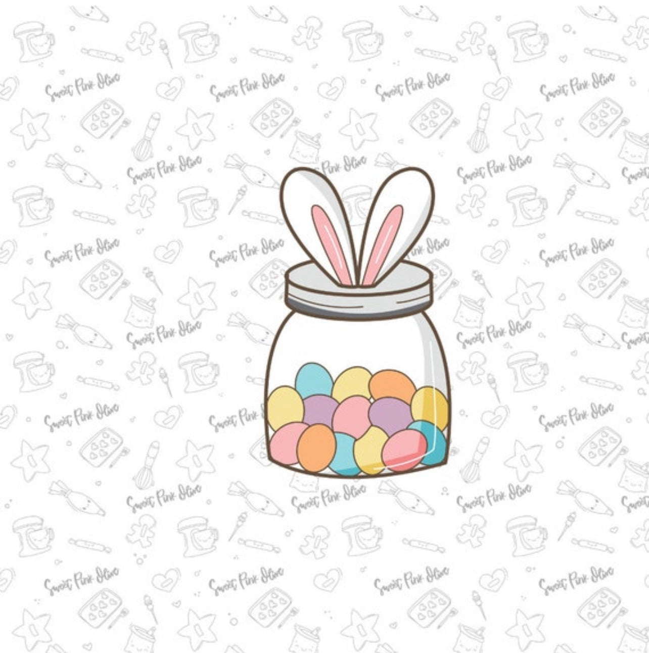 Easter Bunny Candy Jar