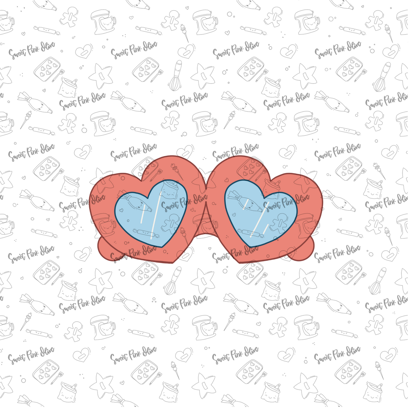 Heart Sunglasses 2 Digital STL