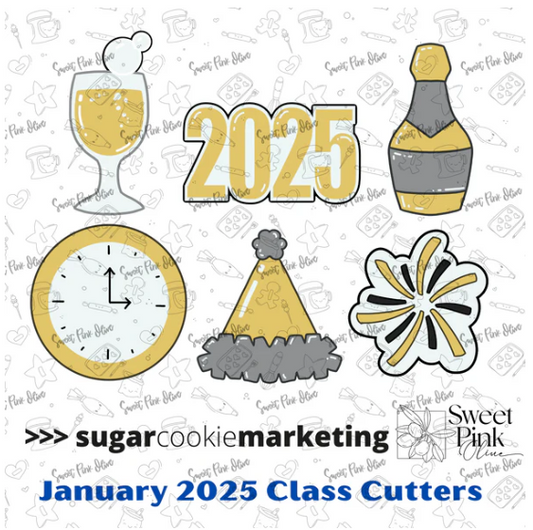 Sugar Cookie Marketing Jan 2025 Set STL Digital Download