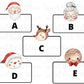 Christmas Plaque Cookie Cutters, Name Plaque, Santa, Snowman, Mrs. Claus, Reindeer