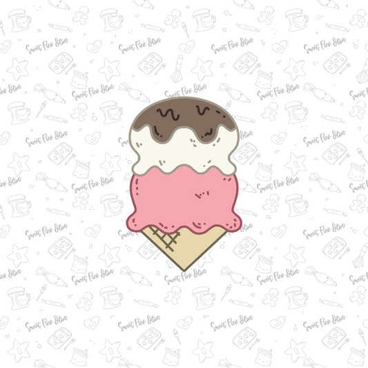 Double Ice Cream Cone 3