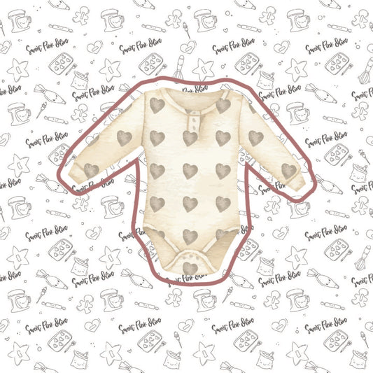 Heart baby bodysuit