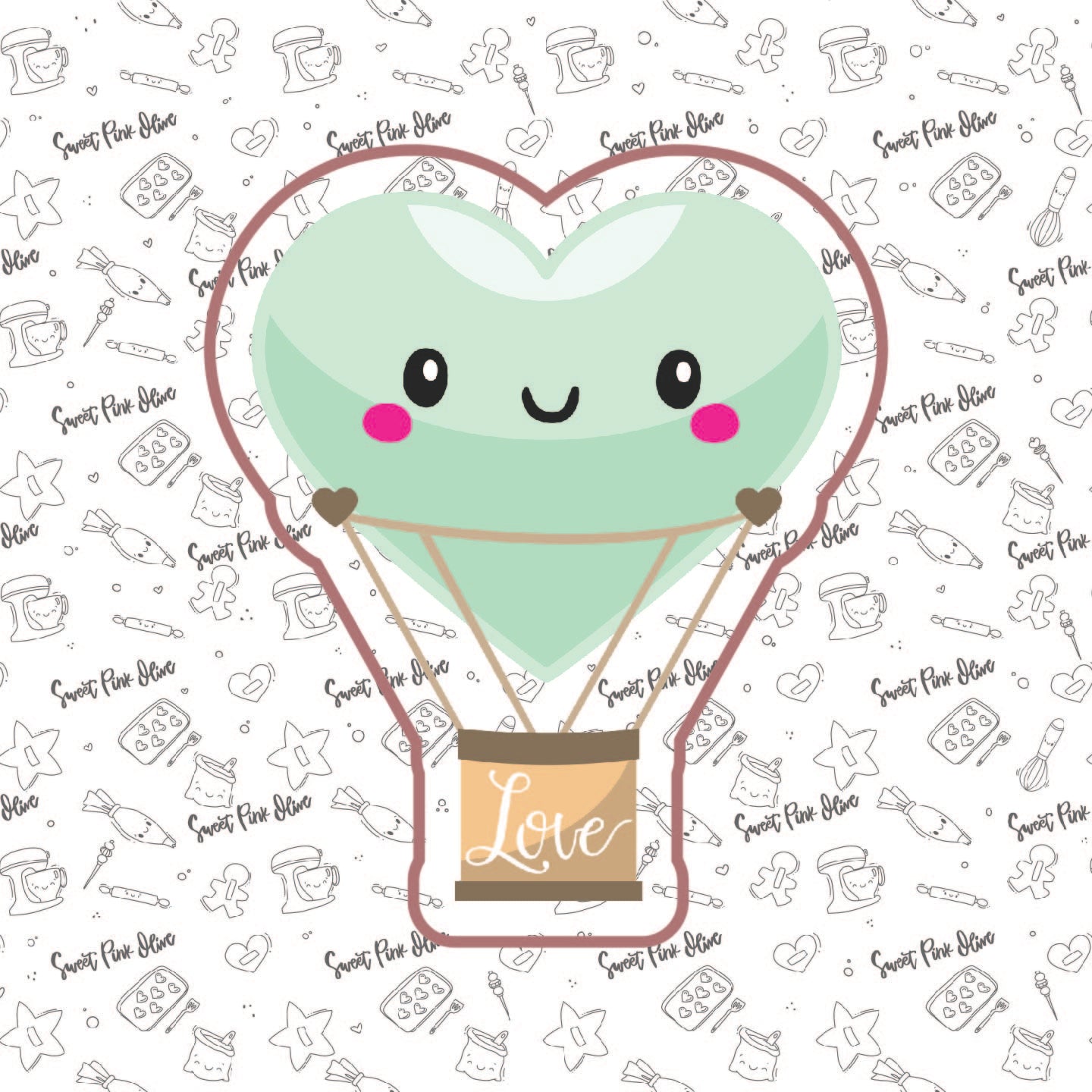 Green Heart balloon