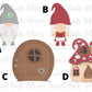 Gnome Cookie Cutters Set #2