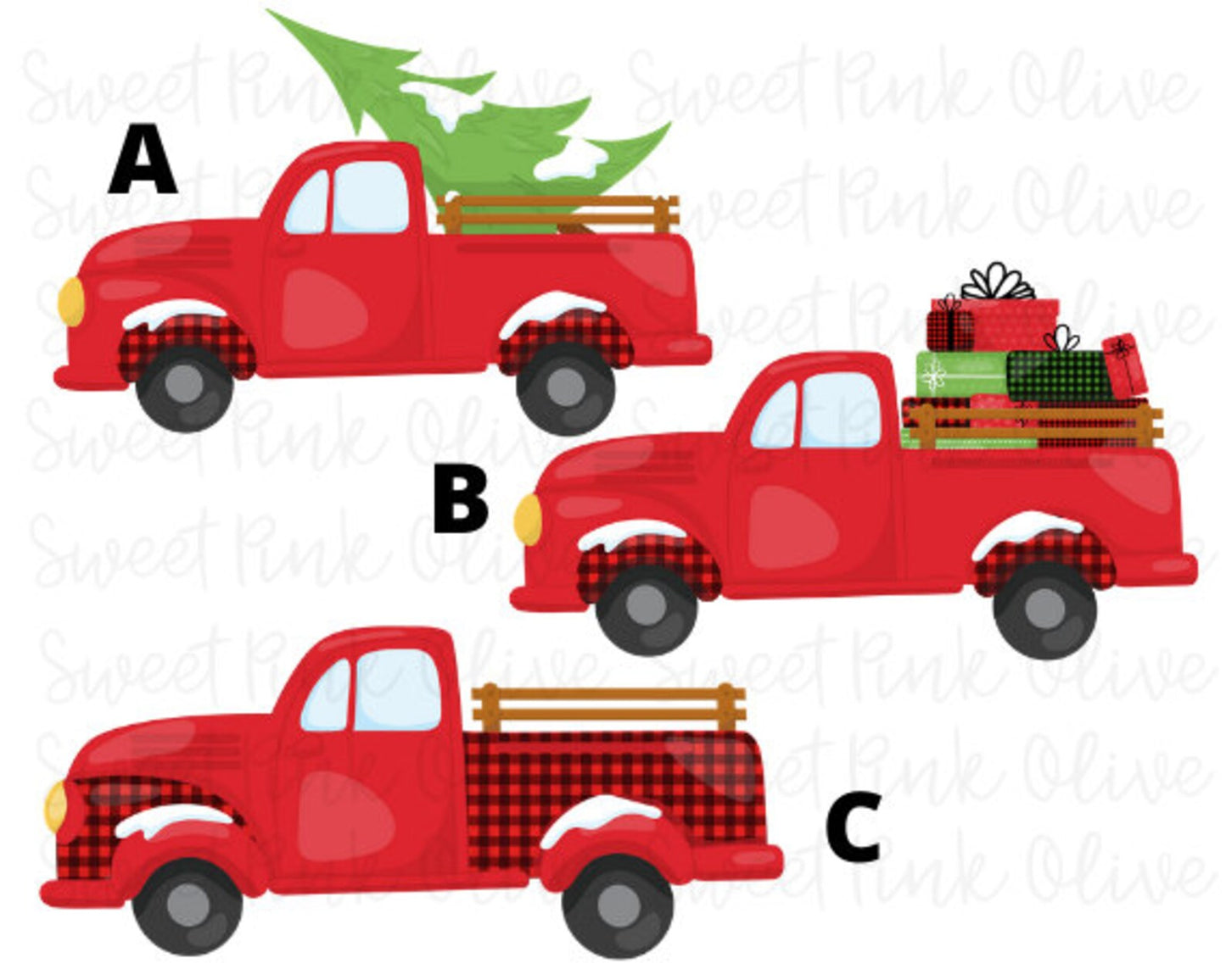 Christmas Vintage Truck, Car