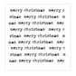 Merry Christmas Typewriter Style Stencil