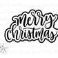 Merry Christmas Hand Lettered