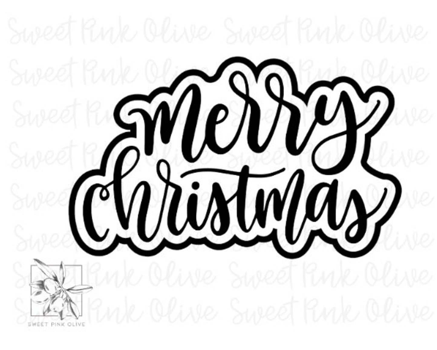 Merry Christmas Hand Lettered