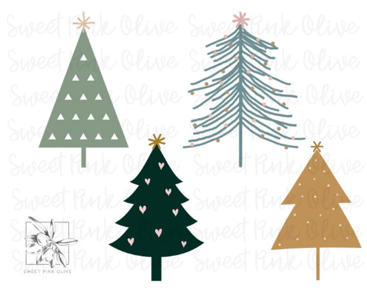 Christmas Tree Set #3