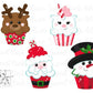 Christmas Character Cupcake