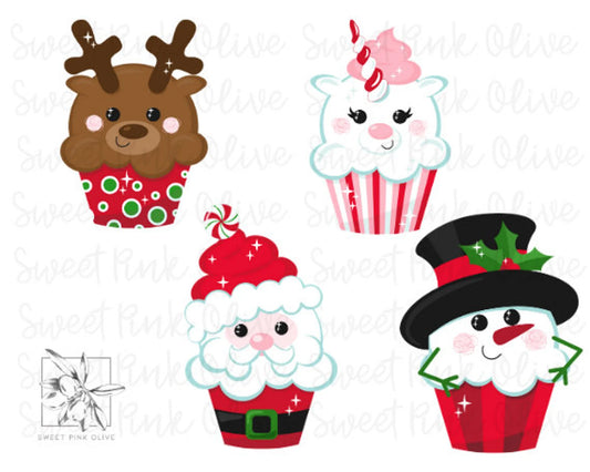 Christmas Character Cupcake