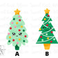 Kawaii Christmas Tree Set #2