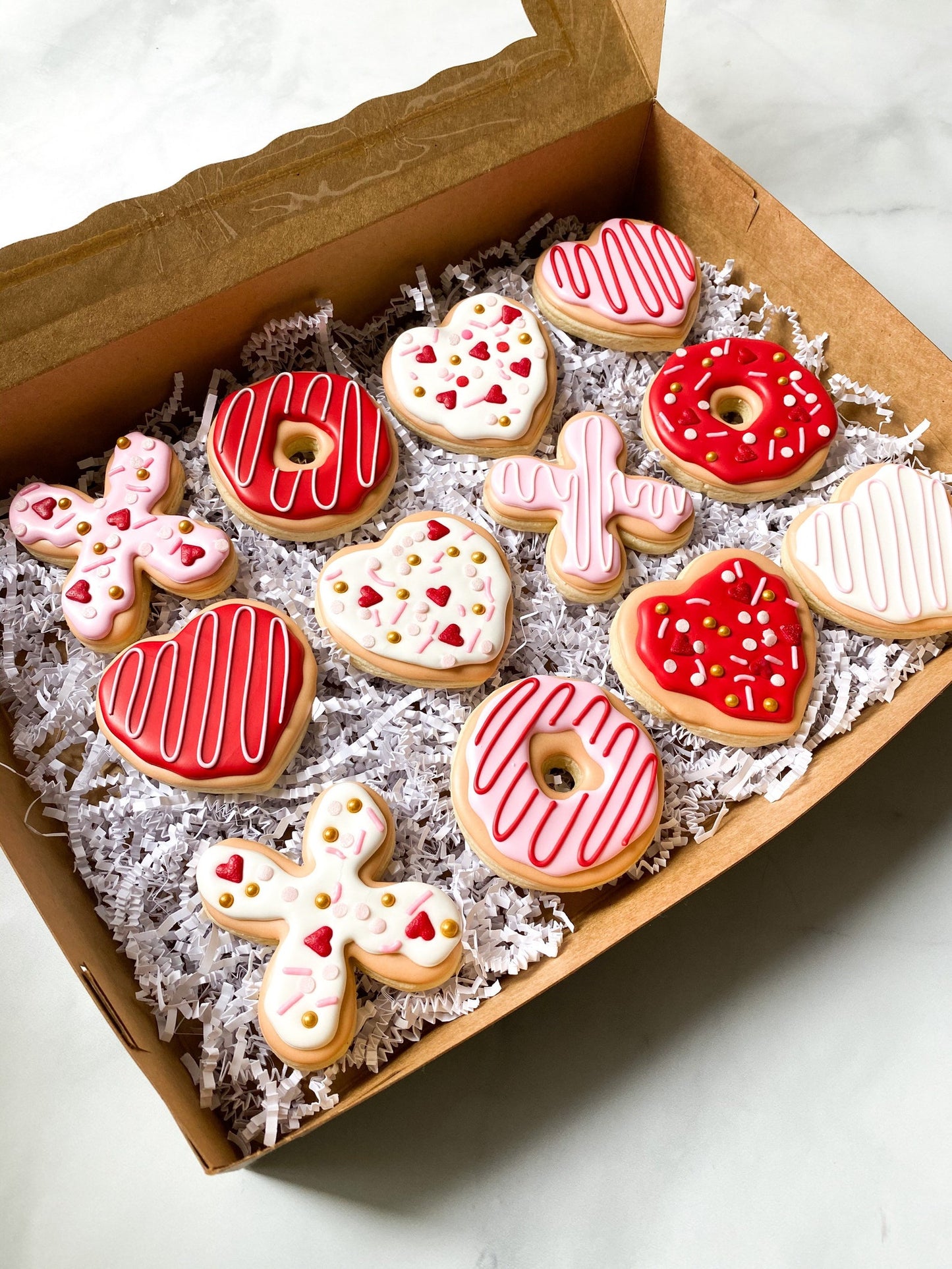 Valentine XO Heart Donut Set