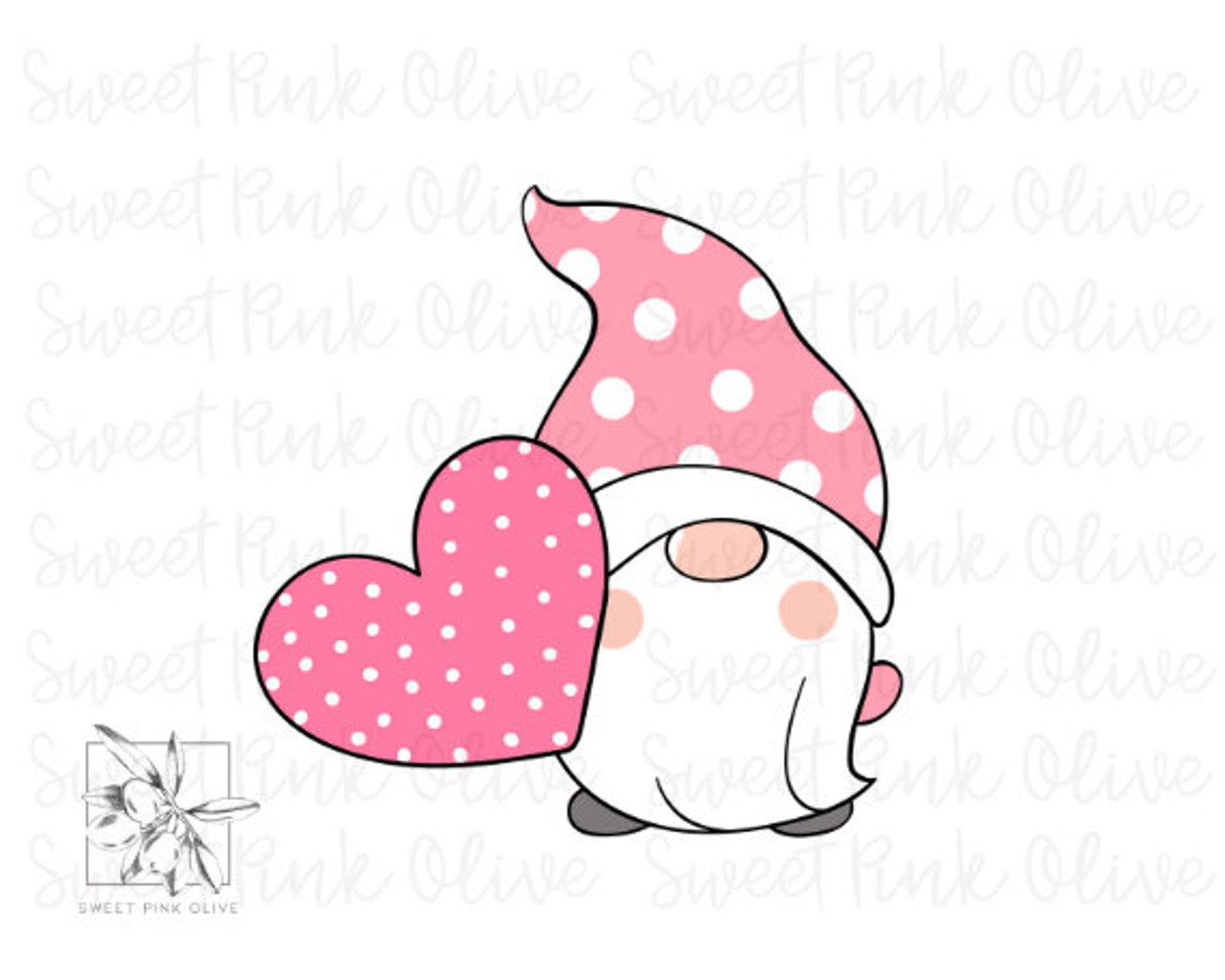 Valentine Gnome with Heart 2