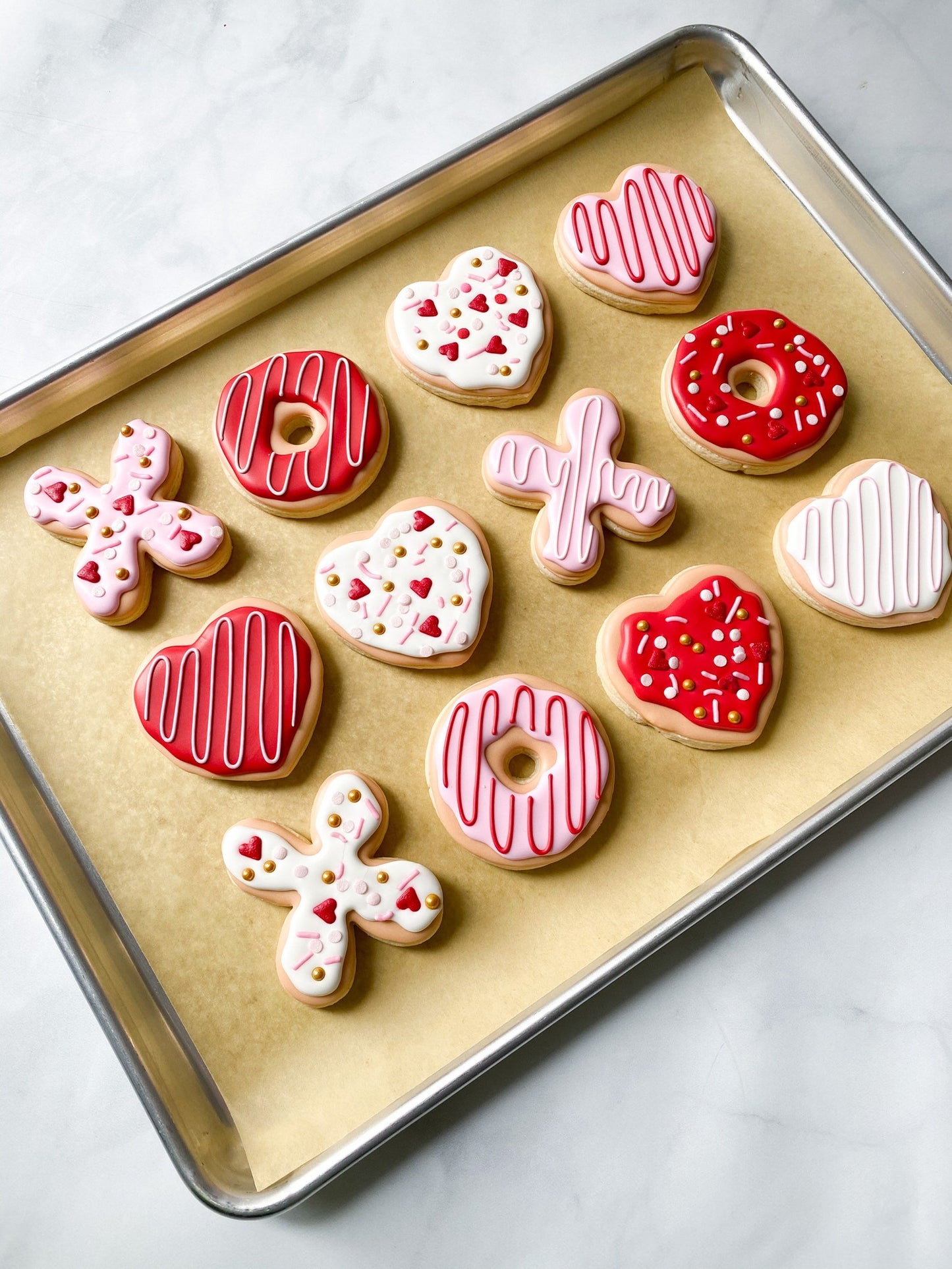 Valentine XO Heart Donut Set