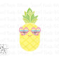 Pineapple with Sunglasses