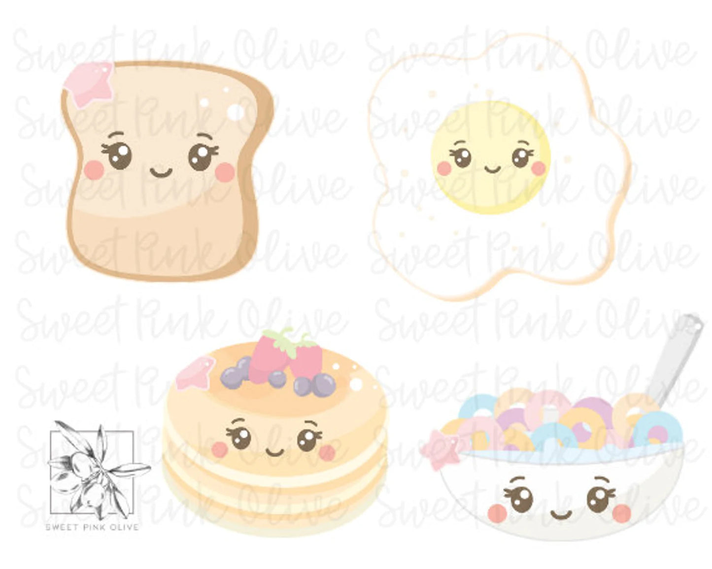 Breakfast, Eggs, Toast, Pancakes and Cereal