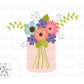 Floral Mason Jar #7