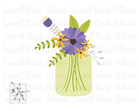 Floral Mason Jar 6