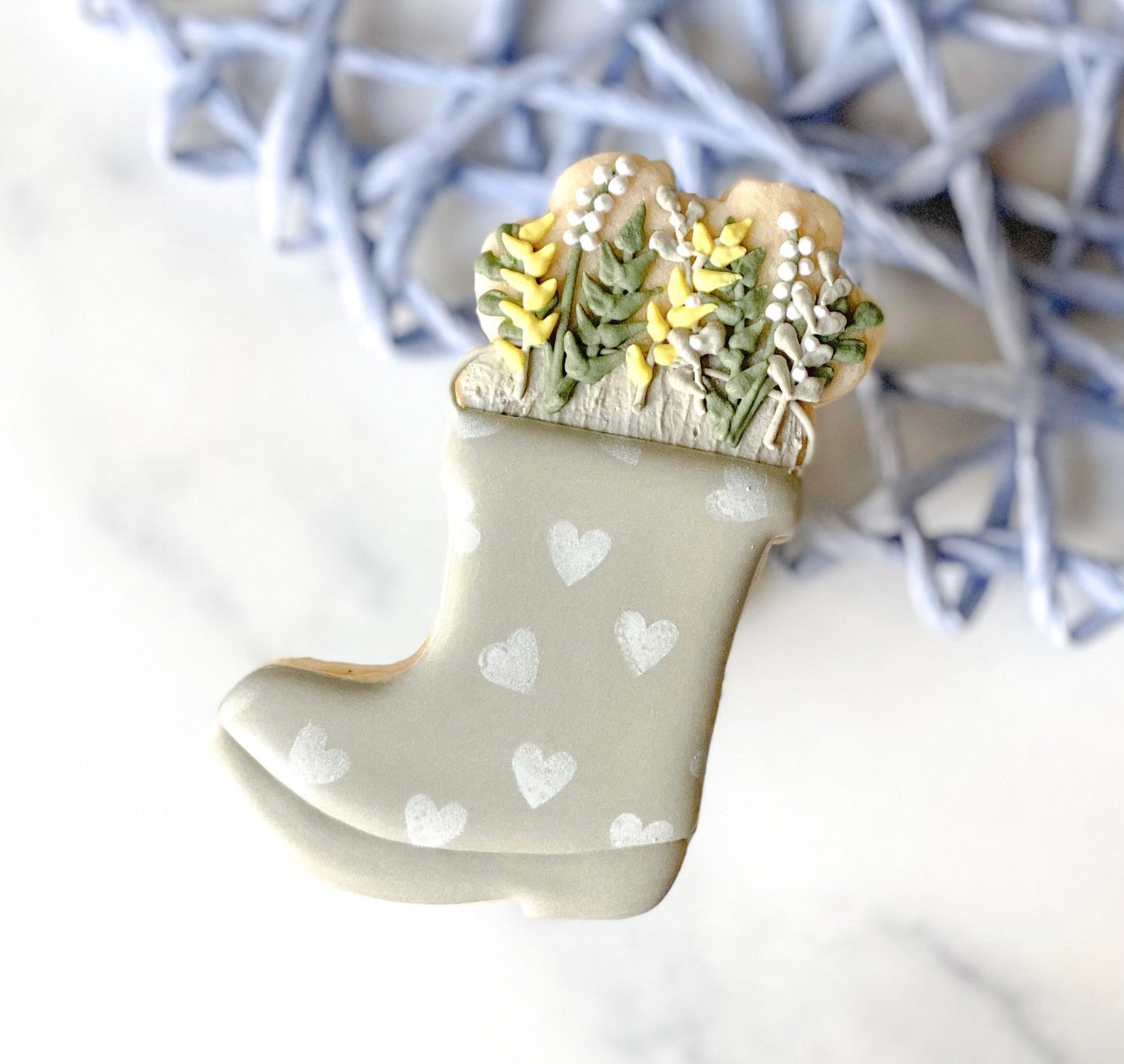 Rainboot with Flowers