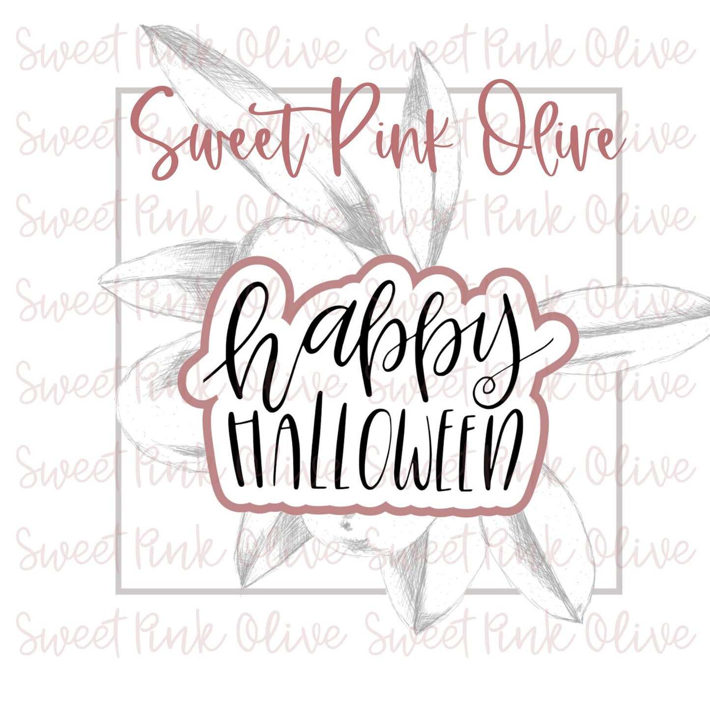 Happy Halloween Hand Lettered