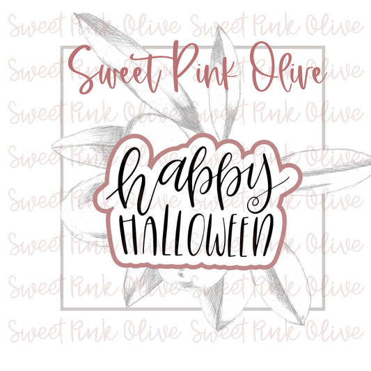 Happy Halloween Hand Lettered