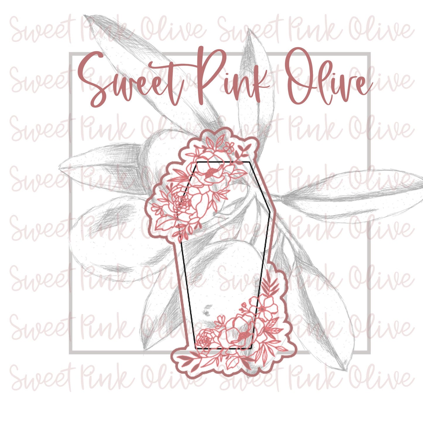 Halloween Floral Coffin Day of the Dead