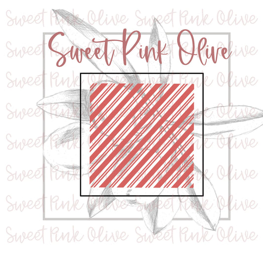 Candy Cane Stripes Stencil