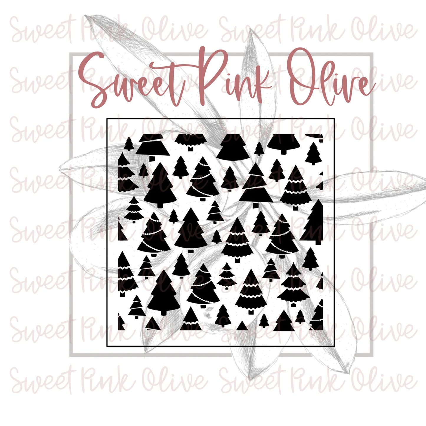 Scattered Trees 2 Stencil