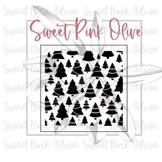 Scattered Trees 2 Stencil