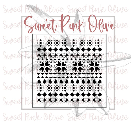 Sweater Pattern 1 Stencil
