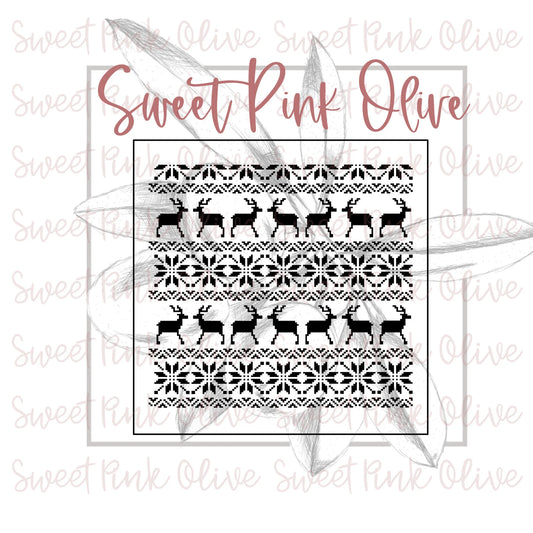 Sweater Pattern 2 Stencil