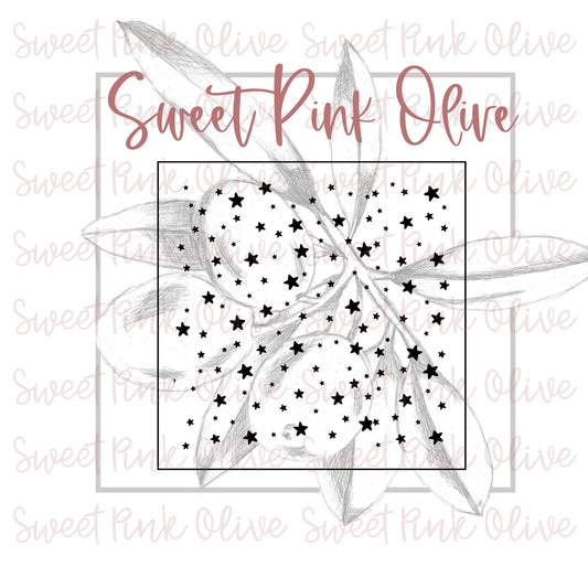 Scattered Stars Stencil