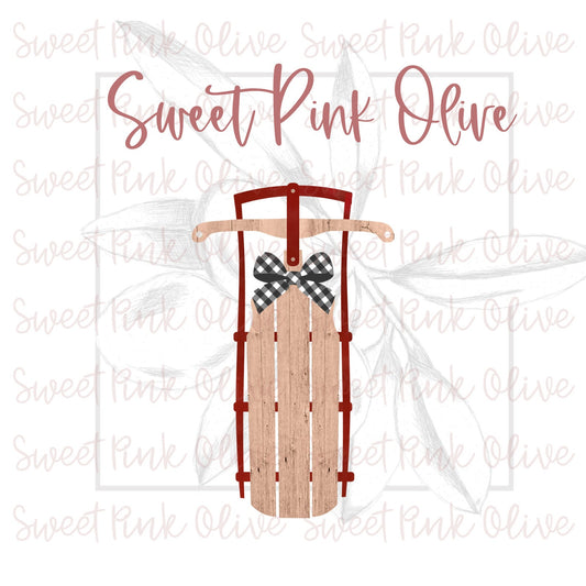 Christmas Farmhouse Sled