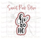 Ho Ho Ho Cookie Cutter and/or Stencil