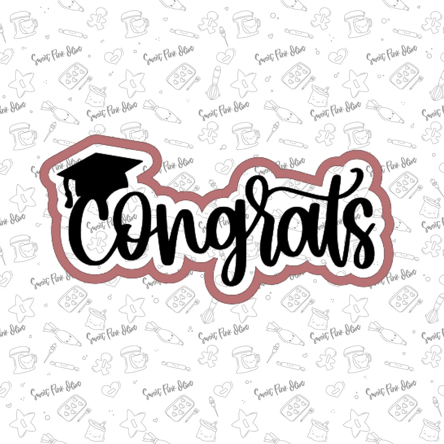 Congrats Grad Hand Lettered